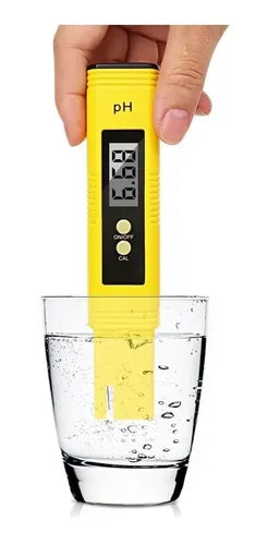 Medidor De Ph Metro Digital Lcd Con Caja Y Calibradores Rojo