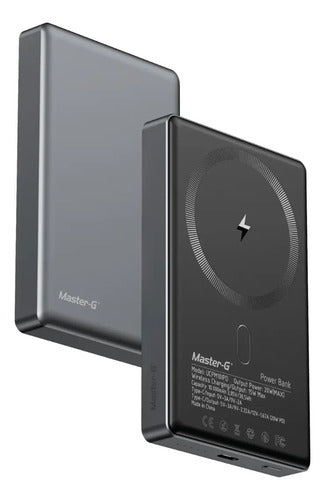 Cargador Power Bank Para iPhone Master-g 10.000mah Magsafe Negro