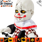 Payaso Animatronic En Triciclo Halloween Sonido Movimiento