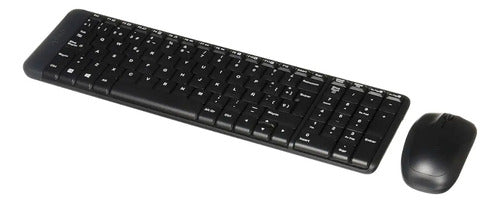 Kit Teclado Y Mouse Inalambrico Logitech Mk220 Usb Español Negro