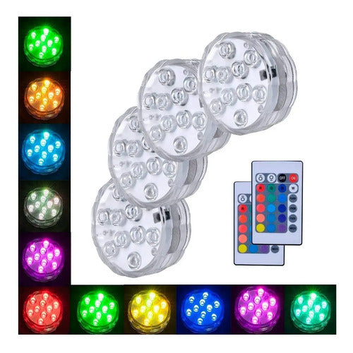 Luces Rgb Decorativas Piscina / Acuarios / Floreros / Ip68 Rgb