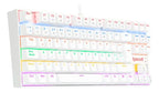 Teclado Gamer Redragon Kumara K552w Red Rainbow Tkl Ag Nkro Blanco Español Latinoamérica