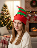 Pack 6 Sombreros Gorros Navidad Duende Elfo Navideño Verde
