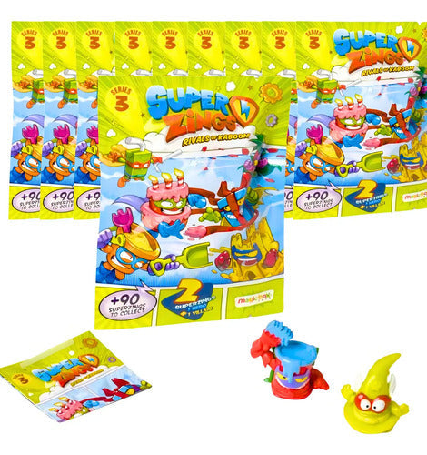 Pack 10 Sobres Twopack (villano + Heroe) Superzings Serie 3
