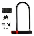 Candado U Lock Para Bicicleta Y Moto 2 Llaves Anti Robo Color Negro