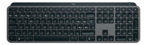 Teclado Inalambrico Logitech Mx Keys S Recargable Usb-c A A Grafito Español Latinoamérica