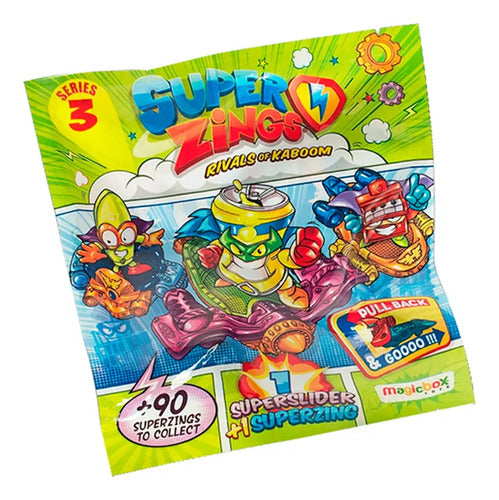 Pack 6 Sobres Superslider Coleccionables- Superzings Serie 3