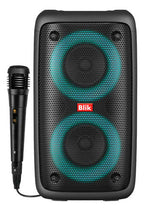 Parlante Karaoke Blik Voice3 Bt 5.3 Radio Tf/sd Tws Rgb 7h Negro