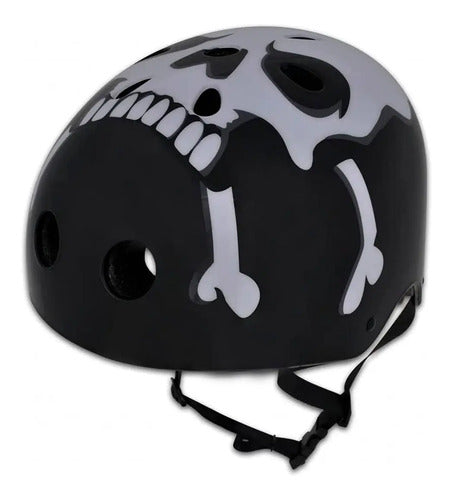 Cascos Para Bicicletas Tipo Urbano Calavera Ciclismo Unisex Negro Estandar