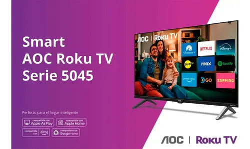 Smart Tv 32  Aoc Roku Tv Series 32s5045 Led Hd Wifi Hdmi Usb