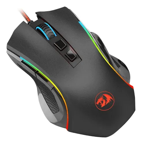 Mouse Gamer Redragon Griffin M607 600-7.200 Dpi 7 Botones Negro