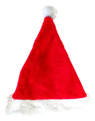 Pack 12 Gorros De Navidad Viejo Pascuero Gorro Premium Rojo