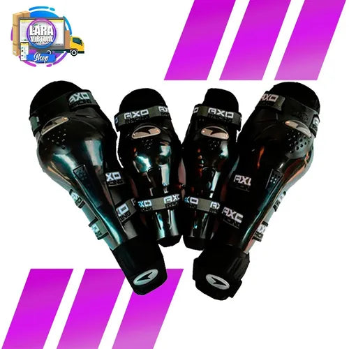 Set 2 Rodilleras + Coderas Articuladas Axo Negro Único
