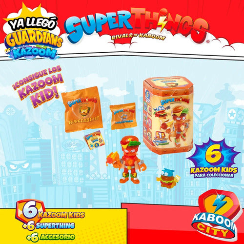 Superthings Guardians Of Kazoom 6 Kid +6 Superthing +6 Accs