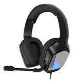 Audifonos Alambricos Hp H220 Gaming Jack 3.5mm Microfono Led Negro