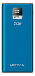 Cargador Portatil Bateria Power Bank Master-g 30000mah 22.5w Azul