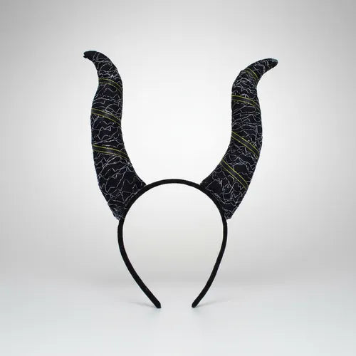 Cintillo Diablita Diadema Cuernos Disfraz Cosplay Halloween Negro