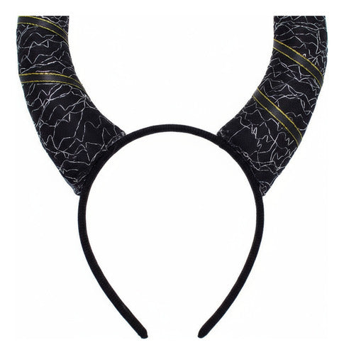 Cintillo Diablita Diadema Cuernos Disfraz Cosplay Halloween Negro