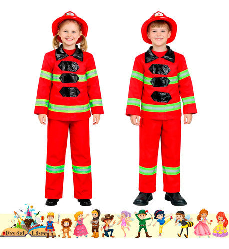 Trajes Disfraces Cuentos Infantiles Dia Del Libro Halloween Bombero 7-9