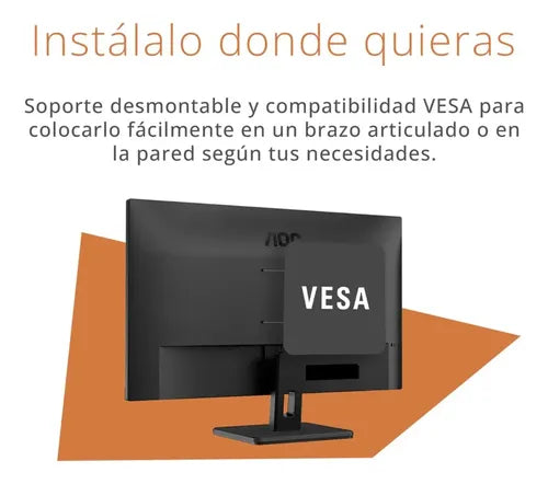 Monitor Aoc 27in Fhd Ips 100hz 4ms Adaptivesync Vesa Hdmi Negro