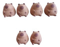 Pack De 6 Squishy Anti-estrés De Capybara De 9cm Marrón