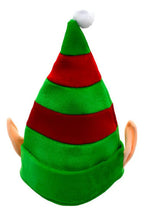 Sombrero Gorro Navidad Duende Elfo Con Orejas Navideño Verde