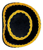 Sombrero Caporal Gorro Fiestas Patrias Danzas Tradicionales Negro Estándar Ajustable