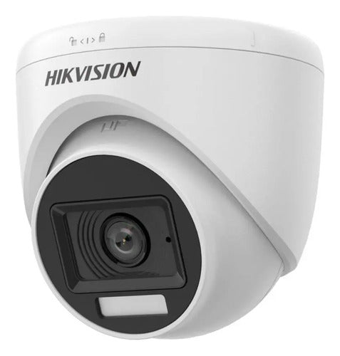 Camara Analoga Domo Hikvision Smart Hybrid Light 2mp 2.8mm Blanco