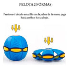 Pelota Frisbee Platillo Led Juguete Portatil Niños Mascotas Varios (azul, Verde, Rosa, Rojo)