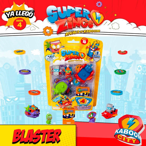 Superzings Serie 4 Original Blister 4 Figuras Coleccionables