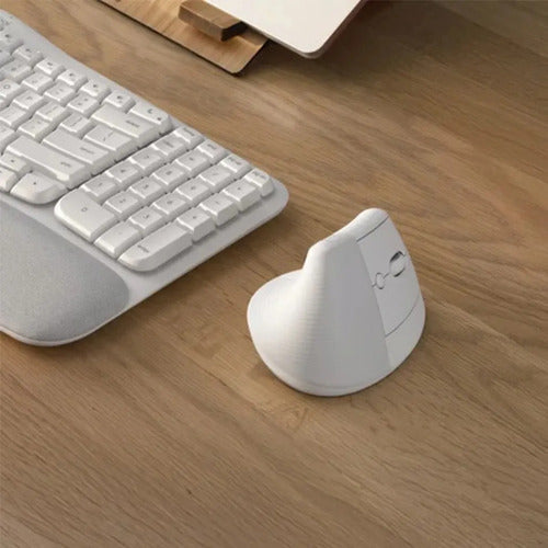 Mouse Vertical Bluetooth Logitech Lift Ergonomico 6 Botones Blanco