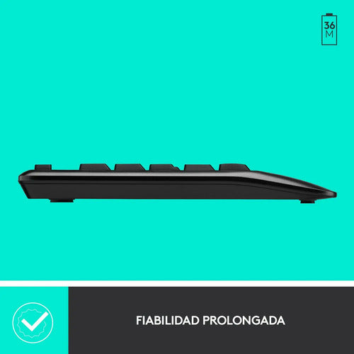 Kit Teclado Y Mouse Inalambrico Logitech Mk345 Color Del Mouse Negro Color Del Teclado Negro