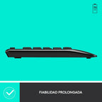 Kit Teclado Y Mouse Inalambrico Logitech Mk345 Color Del Mouse Negro Color Del Teclado Negro