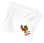 Pañuelo Cueca Competencia Fiestas Patrias Danzas Gallo Blanco Gallo