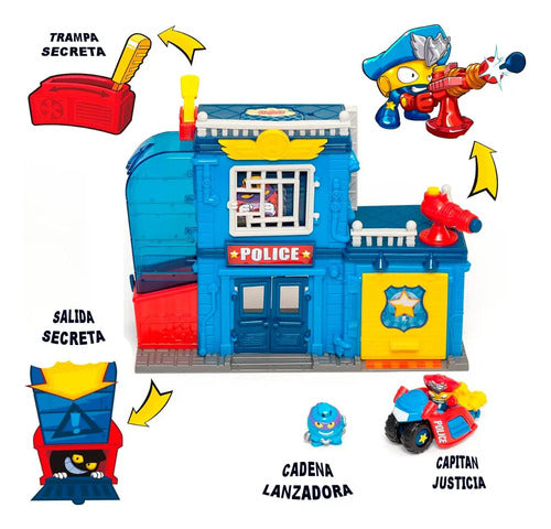 Superzings Estacion De Policia Vehiculo + 2 Figuras Original
