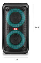 Parlante Karaoke Blik Voice3 Bt 5.3 Radio Tf/sd Tws Rgb 7h Negro