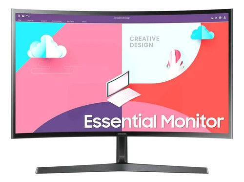 Monitor Samsung 24 Curvo Fhd 75hz Freesync Ls24c366ealxzs Negro