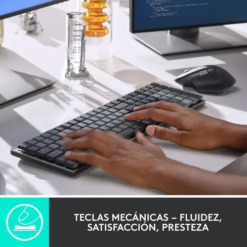 Logitech Mx Mechanical, Teclado Recargable De Alto Desempeño Idioma Español España Color Del Teclado Grafito