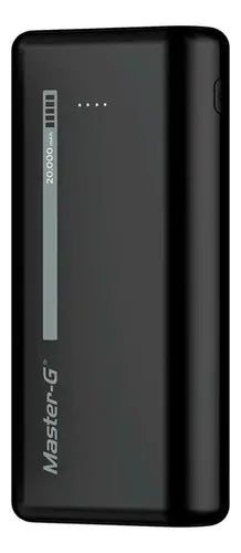 Bateria Externa Portatil Power Bank Master-g 20.000mah 10w Negro