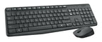 Kit Teclado Y Mouse Inalambrico Logitech Mk235 Color Del Teclado Negro Grafito