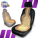 Respaldo De Madera Confortable Para Sillas Autos Camionetas Marrón Claro