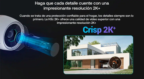Camara Wifi Ip Ezviz H3c 2k+ Colorvu Exterior Ip67 Microsd Blanco