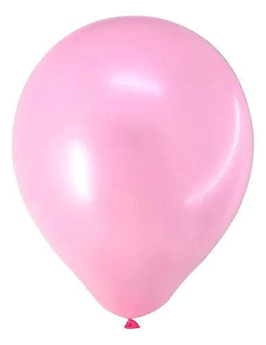 Globo Liso 23cm #9 Bolsa 50uds Los Colores - Cotillon Color Rosa