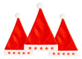 3 Gorros Estrellitas Led Viejito Pascuero Fiestas Navideñas Rojo