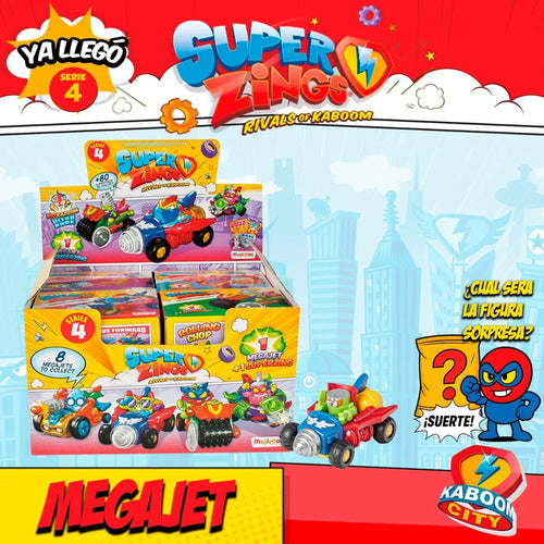 Superzings Serie 4 Original 8 Vehiculo Megajet Coleccion