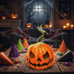Calabaza Risas Animatronic Sonido Movimiento Halloween 23cm
