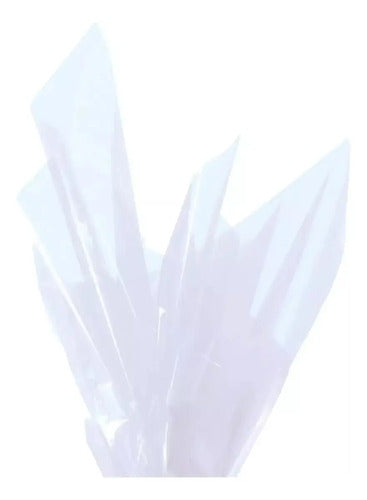 50 Papel Celofan Transparente Pliego 70x100cm  Transparente