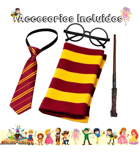 Trajes Disfraces Cuentos Infantiles Dia Del Libro Halloween Harry Potter 3-4