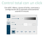 Monitor Aoc Con Pantalla De 21.5  60hz Y Resolución Full Hd Negro