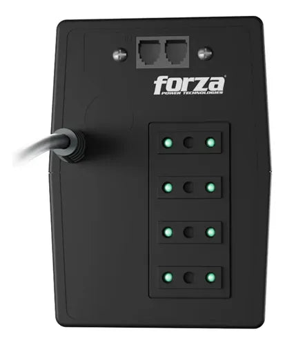 Ups Interactiva Forza Nt-752c 750va/375w 220v 4 Salidas Led Negro